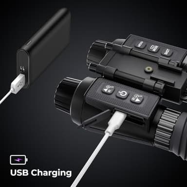 GOYOJO 4K Head-Mounted Night Vision Goggles & Binoculars for Adults – Infrared NVG with Manual Focus & 8X Digital Zoom for Hunting, Camping, and Outdoor Surveillance - Image 9