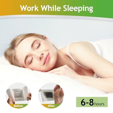 TEWEAE 122 Pads Ginger Foot Pads -with Pure Natural Turmeric & Ginger, Wormwood, Bamboo Vinegar, Bigger Adhesive Pad Ginger Foot Pads - Image 4