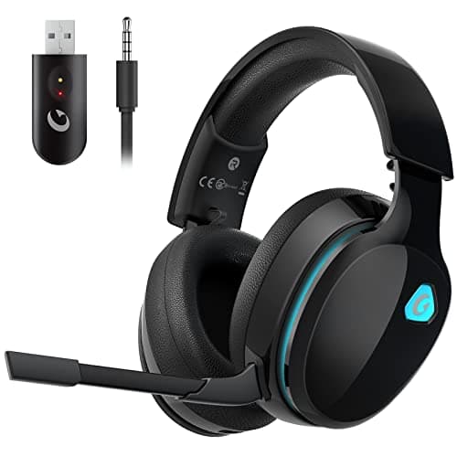 Gtheos 2.4GHz Wireless Gaming Headphones for PS5, PS4 Fortnite & Call of Duty/FPS Gamers, PC, Nintendo Switch, Bluetooth 5.3 Gaming Headset with Noise Canceling Mic, Stereo Sound, 40+Hr Battery -Black - Image 1