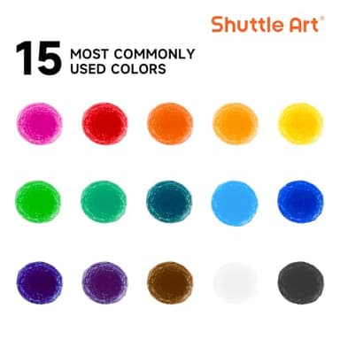 Tempera Paint Sticks, 15 Colors Solid Tempera Paint for Kids, Super Quick-drying, Washable, Works Great on Paper Wood Glass Ceramic Canvas - Image 2