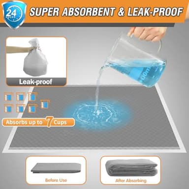 DEEP DEAR Charcoal Puppy Pads XL 30"x26", 40 Count Disposable Dog Pee Pads Extra Large, Activated Carbon Dog Potty Pads for Training, Pet Urine Bed Pads for Doggies, Piddle Pads for Indoor and Outdoor - Image 4