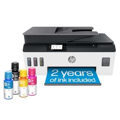 HP Smart -Tank Plus 651 Wireless All-in-One Ink -Tank Printer, up to 2 Years of Ink in Bottles, Auto Document Feeder, Mobile Print, Scan, Copy,, Fax, Works with Alexa (7XV38A) - Image 1