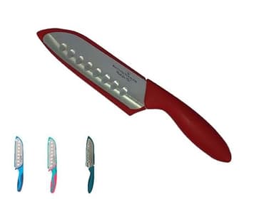Beginner's Chef Knife for Kids (RUBY) w/Protective Safety Sheath/Parents #1 Choice for Safety & Design! Kid safe Children's First Chef Knife for Young Chefs - Image 1