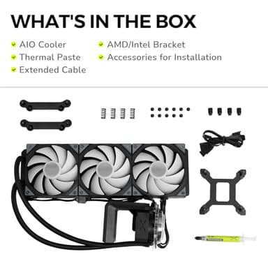 TRYX Panorama SE 360 ARGB 360mm AIO Rotatable 6.67'' AMOLED Curved Screen 3D Anamorphic Effect Customizable AIO Cooler 360mm Asetek Adela Pump 280w TDP ARGB Fan Intel LGA 1851/1700 AMD AM5/AM4 - Image 9