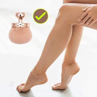 Extra Large Body Makeup Brush for Self Tanner,Leg Makeup & Bronzer, Suncreen Brush Applicator, 3 inch Wide Kabuki Foundation Brush, Oval Face Makeup Brush with Drawstring Bag (Rose Gold - Image 5