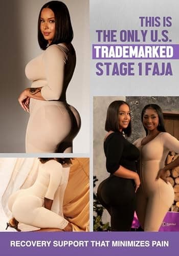 Snatched Body Fajas Colombianas | Faja Shapewear for Women with Sleeves | Stage 1 Faja Post Surgery BBL & Lipo 360 - Image 5