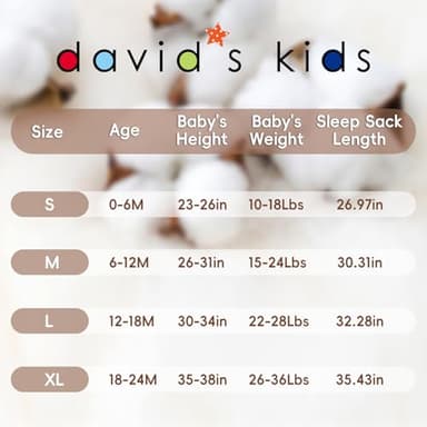 david's kids 3 Pack 100% Cotton Baby Sleep Sack 12-18 Months, Soft Baby Wearable Blankets with 2-Way Zipper, Comfy Toddler Sleeping Bags for Boys Girls Neutral, Large Size, Grey & Blue & Indigo - Image 8