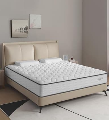 Cejato Full Mattress,Memory Foam Hybrid 12 Inch Full Size Springs Mattresses with Individual Pocket Spring for Pain Relief,Medium Firm White Full Mattresses,CertiPUR-US Certified. - Image 8
