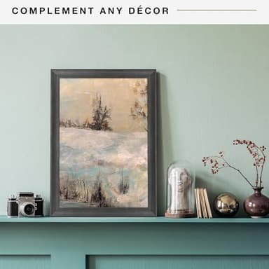 MCS Studio Gallery Classic 13x19 Picture Frame Black Woodgrain Engineered Wood, Vertical & Horizontal Wall Hanging Large Picture Frame for Photos, Posters & Art Prints (1-Pack - Image 4