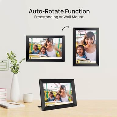 32GB FRAMEO 10.1 Inch Smart WiFi Digital Photo Frame 1280x800 IPS LCD Touch Screen, Auto-Rotate Portrait and Landscape, Built in 32GB Memory, Share Moments Instantly via Frameo App from Anywhere - Image 8