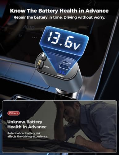 【Upgraded】 SUPERONE Retractable Car Charger 4 in 1, Fast Car Phone Charger with Cord 2.6ft, USB C and Apple Car Charger Adapter, Compatible with iPhone 17 16 15/15 Pro Max/14/13/12/11, Galaxy, Pixel - Image 6