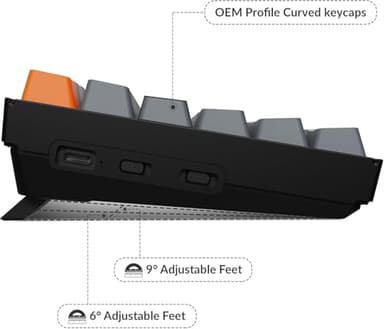 Keychron K4 96% Layout 100 Keys Wireless Bluetooth 5.1/Wired USB Mechanical Gaming Keyboard with Gateron G Pro Brown Switch White LED Backlight N-Key Rollover for Mac Windows PC-Version 2 - Image 5