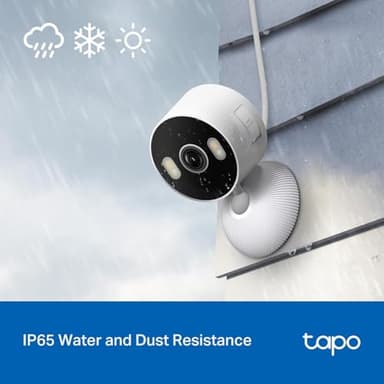 Tapo 2K 3MP Indoor/Outdoor Security Camera - Free Person/Motion/Baby Cry Detection, Color Night Vision, IP65 Weatherproof, SD/Cloud Storage, Works w/Alexa & Google Home, HybridCam (2-Pack) - Image 5