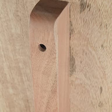 SIMPLIHOME Berkeley SOLID MANGO WOOD 56 inch Wide Industrial Entryway Bench in Natural for the Living Room, Entryway and Family Room - Image 5