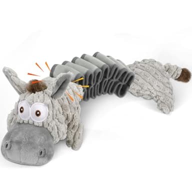 Homounter Large Squeaky Plush Dog Toys, Interactive Puppy Toys for Tug of War, Tough Pet Toys for Dogs, Dog Chew Toy for Small, Medium, and Large Dogs - Image 1