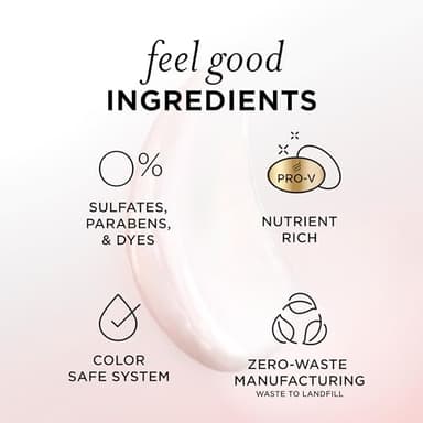 Pantene Rose Water Conditioner, Soothes, Replenishes Hydration, Safe for Color Treated Hair, Nutrient Infused with Vitamin B5 and Antioxidants, Pro-V Blends, 30.0 oz - Image 6