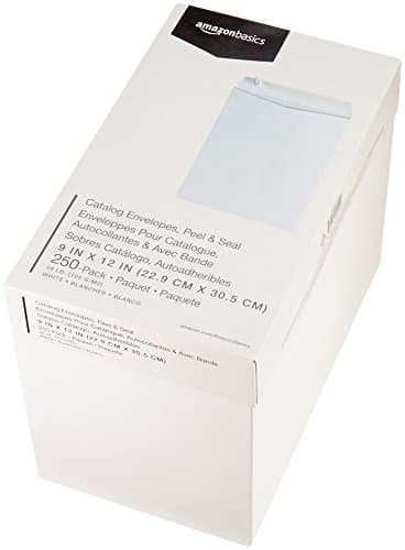 Amazon Basics Catalog Mailing Envelopes, Peel and Seal, 9x12 Inch, White, 250-Pack - Image 7