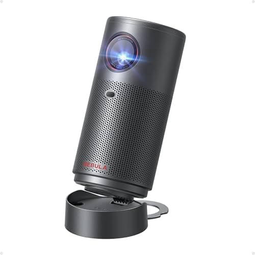 NEBULA Capsule Air Google TV Projector, Officially Licensed Netflix, 720p Smart Mini Projector with Wi-Fi and Bluetooth, 2 Hours of Playtime, Dolby Digital, Ultra Portable for Any Space - Image 1