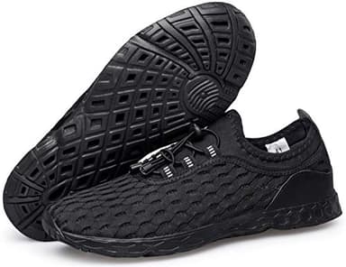 DOUSSPRT Women's Water Shoes Quick Drying Sports Aqua Shoes DarkBlack Size 7 - Image 9