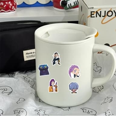 74PCS Movie Hunters Stickers, Anime Stickers Waterproof Vinyl Decals Laptop, Cell Phones, Water Cups Stickers - Image 4