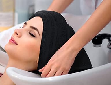 Utopia Towels Cotton Bleach Proof Salon Towel 16 by 27 inches, Bleach Safe Gym 100% Cotton Hand Towel, 24 Pack, Black - Image 9