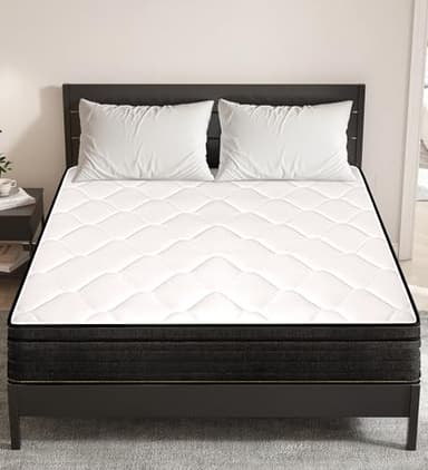 elitspace Queen Size Mattress,10 Inch Memory Foam Hybrid Queen Bed Mattresses in a Box Individual Pocket Spring Breathable Comfortable for Pressure Relief, CertiPUR-US,100 Nights Trial. - Image 2