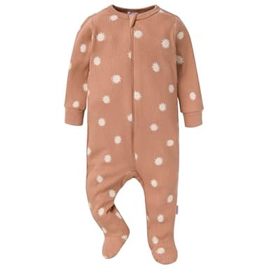 Gerber Baby Unisex 2-Pack 2-Way Zip Thermal Footed Sleep 'N Play, Buffalo, Newborn - Image 4