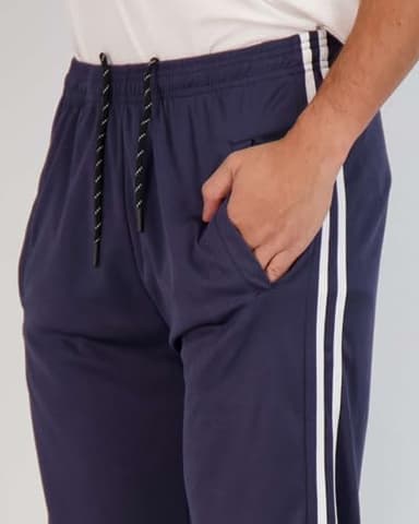 Real Essentials Men's Mesh Athletic Active Gym Workout Open Bottom Sweatpants Pockets Sports Training Soccer Track Running Casual Lounge Comfy Jogging Quick Dry Drawstring Pants- Set 5, XL,Pack of 3 - Image 4