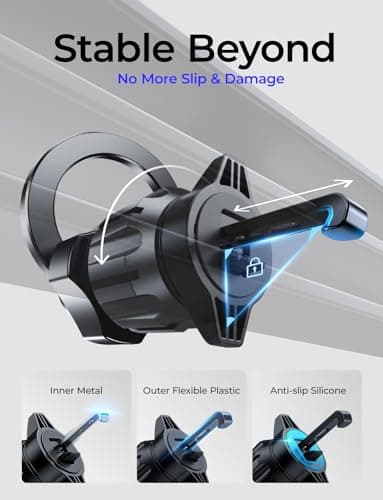 LISEN for MagSafe Car Mount,Car Accessories for Women Men [2025 Ultra] Magnetic Phone Holder for Car 360 Dashboard Vent Phone Mount for Car Organization iPhone 16e 15 14 13 12 Pro Max Plus Mini,Green - Image 5