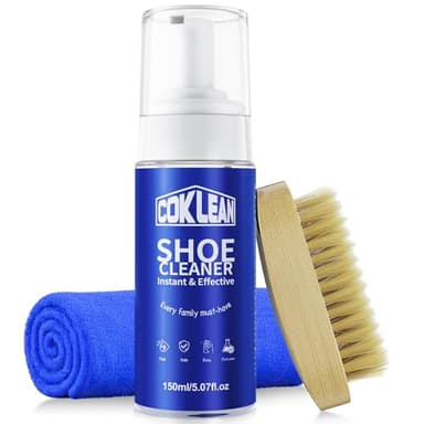 Foam Shoe Cleaner, White Sneaker Cleaner Kit for Tennis Shoes, Running, Golf, PU, Nubuck,Sole, Shoe Cleaning Kit 1Pack - Image 1