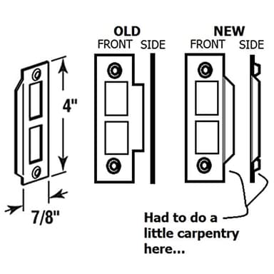 MaxxGeek Mortise Keyed Lock Set with Classic Knobs, Perfect for Replacing Broken Antique Door Knob Sets, Fits 1-3/8 in.-1-3/4 in. Interior Doors, Oil Rubbed Bronze, 1 Pack - Image 2