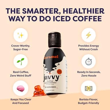 Coffee Concentrate - Cold Brew Coffee, Perfect for Hot or Iced Instant Coffees, Hot Drinks, Cold Brew Concentrate, 35 Servings - Caramel - Image 5