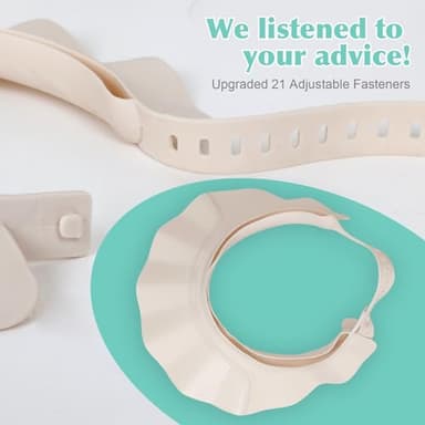 Baby Shower Cap Hat Soft Adjustable Bath Head Cap Visor for Washing Hair Safe Shampoo Shower Bathing Protection Head Eye Ear,Shampoo Caps for Toddler,Baby,Kids,Children,Makes the Bath More Fun - Image 3