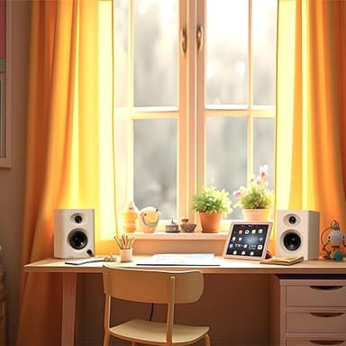 NL HOME PC Speakers for Desktop, 60W Max Output Compact Gaming Computer Speakers, Bluetooth 5.3/Aux-in Connectivity, Rich Bass Sound for Desktop, Laptop, Monitor - White - Image 4