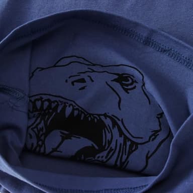 MODNTOGA Baby Boy Ask me About My moo Cow Shirt Little Cowboy Short Sleeve Top Toddler Kid T-rex Ranch T-Shirt Funny Dino Tee (Blue T-rex, 120(4-5Years)) - Image 6