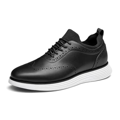 Bruno Marc Men's MaxFlex Dress Sneakers Oxfords Casual Wingtip Brogue Shoes,Size 10,Black,SBOX2326M - Image 1