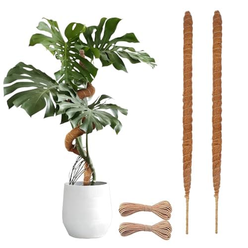 Yeatruojeet Moss Pole, 45 Inch Monstera Plant Support, Moss Poles for Plants Indoor, Bendable Plant Stake Trellis for Climbing Plant, Pothos, Philodendron (2) - Image 1