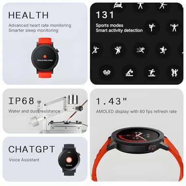 CMF Watch 3 Pro Smart Watch for Men Women, Bluetooth Call AI Smartwatch with Energy Score, Heart Rate Tracking, Sleep Monitor, GPS & 130+ Sport Modes, Fitness Tracker for Android iOS, IP68 Dark Grey - Image 3