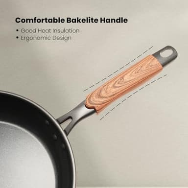 ZHANG XIAO QUAN SINCE 1628 Non Toxic Stainless Steel Pan, 8 Inch Nonstick Egg Frying Skillet, 8 Inch Ceramic Coating Small Egg Frying Pan, Works on Induction, Electric Stove and Gas Cooktops - Image 4