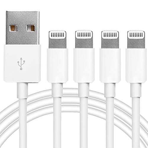 4Pack [Apple MFi Certified] Charger Lightning to USB Charging Cable Cord Compatible iPhone 14/13/12/11 Pro/11/XS MAX/XR/8/7/6s Plus,iPad Pro/Air/Mini,iPod Touch - Image 1