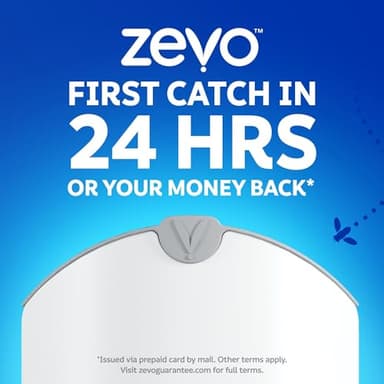 Zevo 2 Flying Insect Traps & 4 Refill Cartridges - Plug in Fly Trap & Indoor Bug Catcher for Gnats, House & Fruit Flies - Blue & UV Light Technology, Mess-Free Alternative to Bug Zapper - Image 7