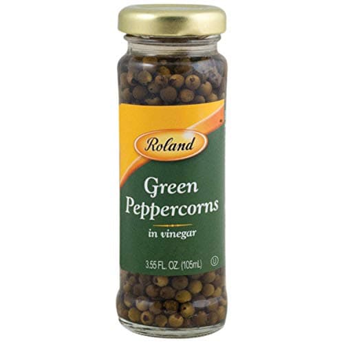Roland Foods Green Peppercorns in Vinegar, Specialty Imported Food, 3.55 fl oz - Image 1
