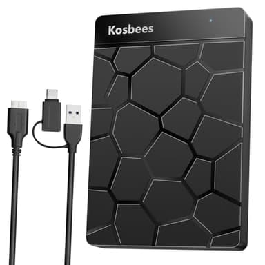 Kosbees 500 GB External Hard Drives,Portable Hard Drive for Windows,Ultra Slim External HDD Store Compatible with PC, MAC,Laptop,PS4, Xbox one, Xbox 360;Plug and Play Ready - Image 9