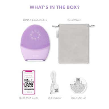 FOREO Luna 4 Plus Facial Cleansing Brush - Red Light Deep Thermo Cleansing - Anti Aging Microcurrent Facial Device - Sensitive Skin - Image 7