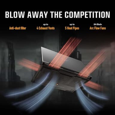 ASUS TUF Gaming A16 (2024) Gaming Laptop, 16” QHD+ 165Hz 16:10 Display, AMD Ryzen™ 9 7940HX, NVIDIA® GeForce RTX™ 4070, 16GB DDR5, 1TB PCIe Gen4 SSD, Wi-Fi 6, Windows 11, FA607PI-AS94 - Image 5