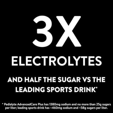 Pedialyte AdvancedCare Plus Electrolyte Powder, Has 33% More Electrolytes and PreActiv Prebiotics, Hydration Station Variety, 80 Powder Packets - Image 3