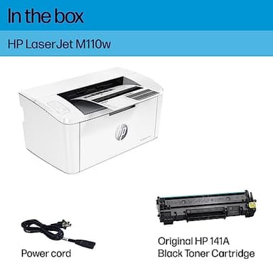 HP LaserJet M110w Wireless Black & White Printer, Print, Fast speeds, Easy setup, Mobile printing, Best-for-small teams - Image 5