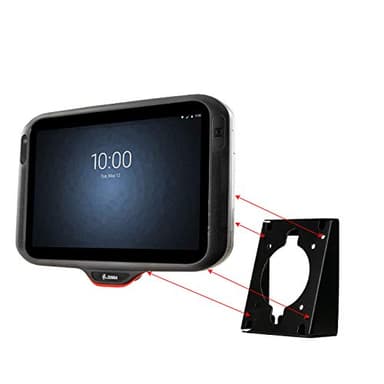 Add-On Wedge Outlet Cover – CTA Add-On Premium VESA Wedge & Outlet Cover for Tablet Kiosk or Workstation Setups with 75×75/100×100 VESA Compatible for Table Mounting - Black - (ADD-PARAVWB) - Image 8