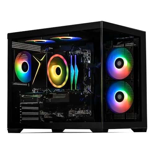 STORMCRAFT Sirius AI Gaming Desktop - Intel i7 14700F up to 5.4 GHz | RTX 5060 Ti 16G GDDR7 | 32GB DDR5 RGB 6000MHz| 2TB NVMe Gen4 SSD | Intel B760 Motherboard | 650W Gold PSU | Win 11 Home VR Ready