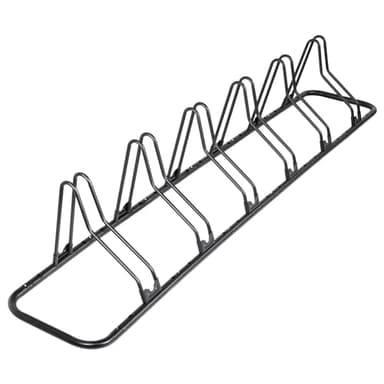 CyclingDeal Bicycle Floor Parking Rack Stand - for Mountain MTB Road Bike - Indoor Home Garage Storage - Upgraded 6 Bikes - Image 1
